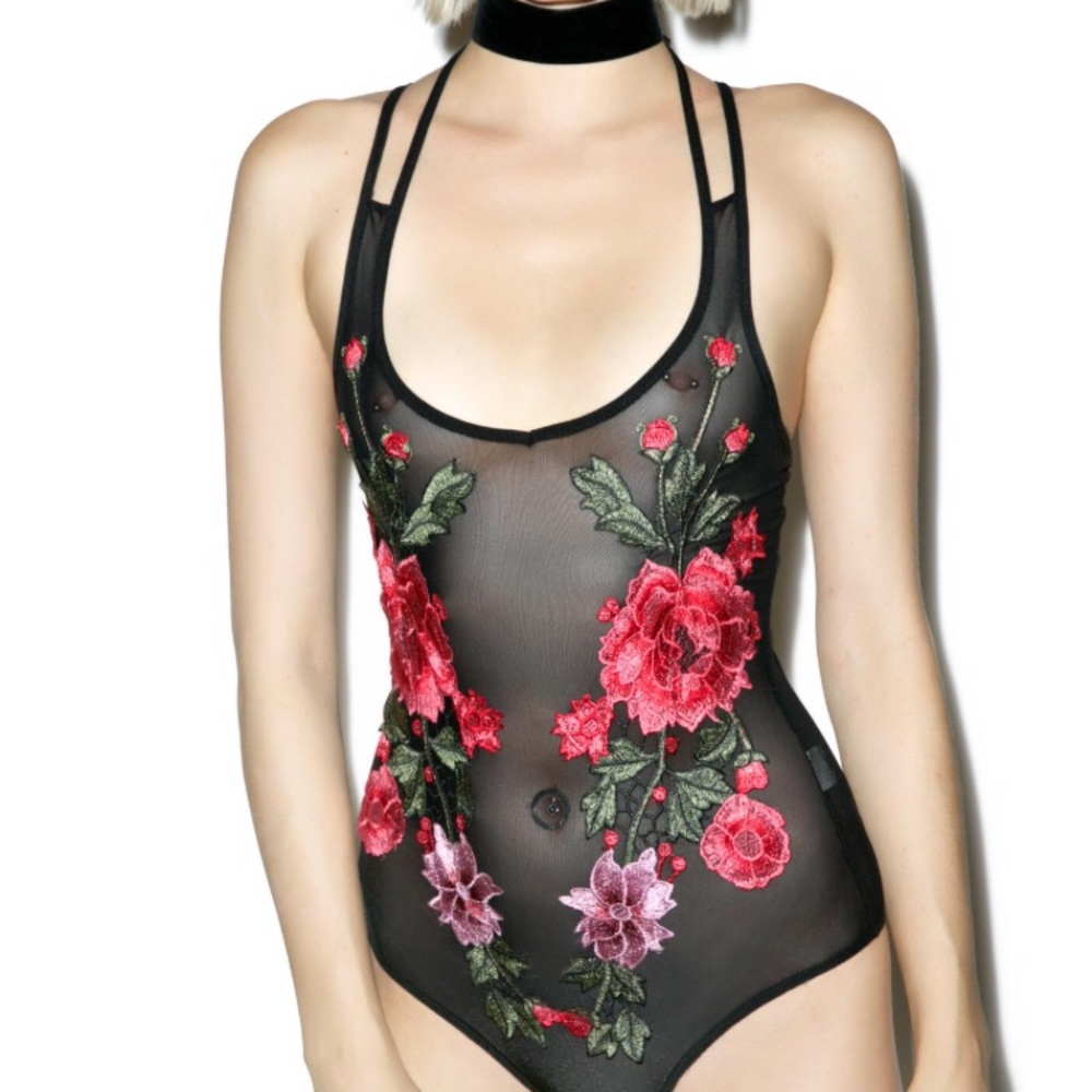 Dolls Kill Wild Gardens Bodysuit